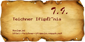 Teichner Ifigénia névjegykártya